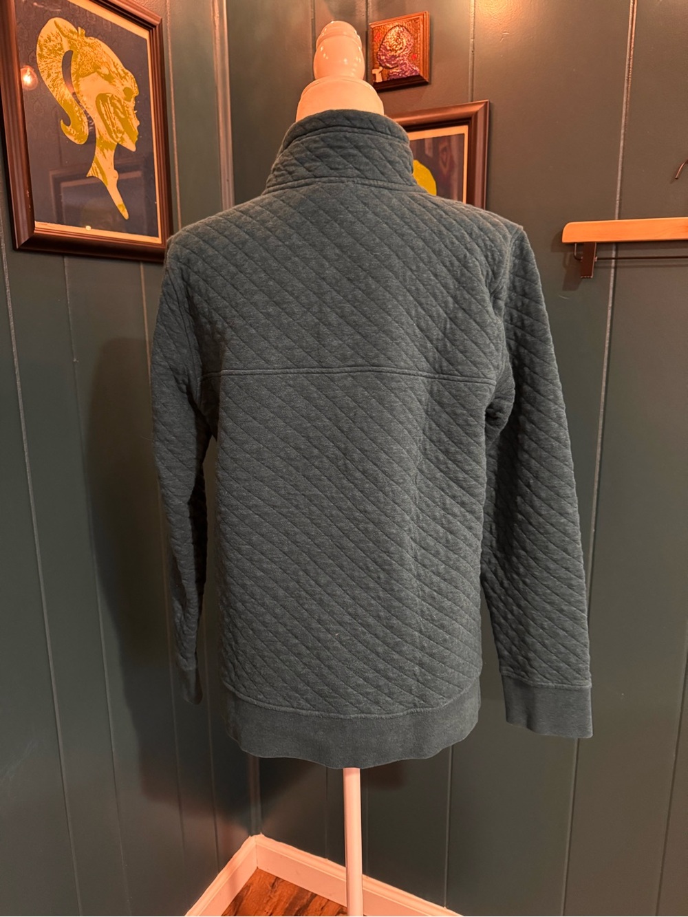 Patagonia women’s Quilted Snap-T Pullover - Dark Teal - Picture 2 of 4